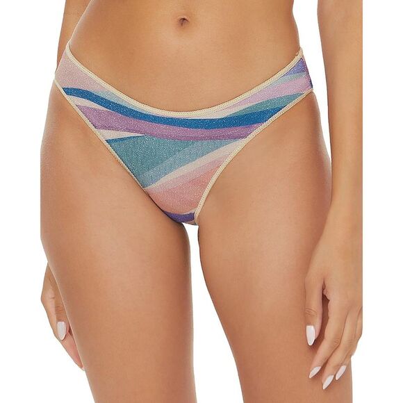 Becca by Rebecca Virtue Womens Sound Waves Purple Swim Bottom Separates NWT - Picture 1 of 1